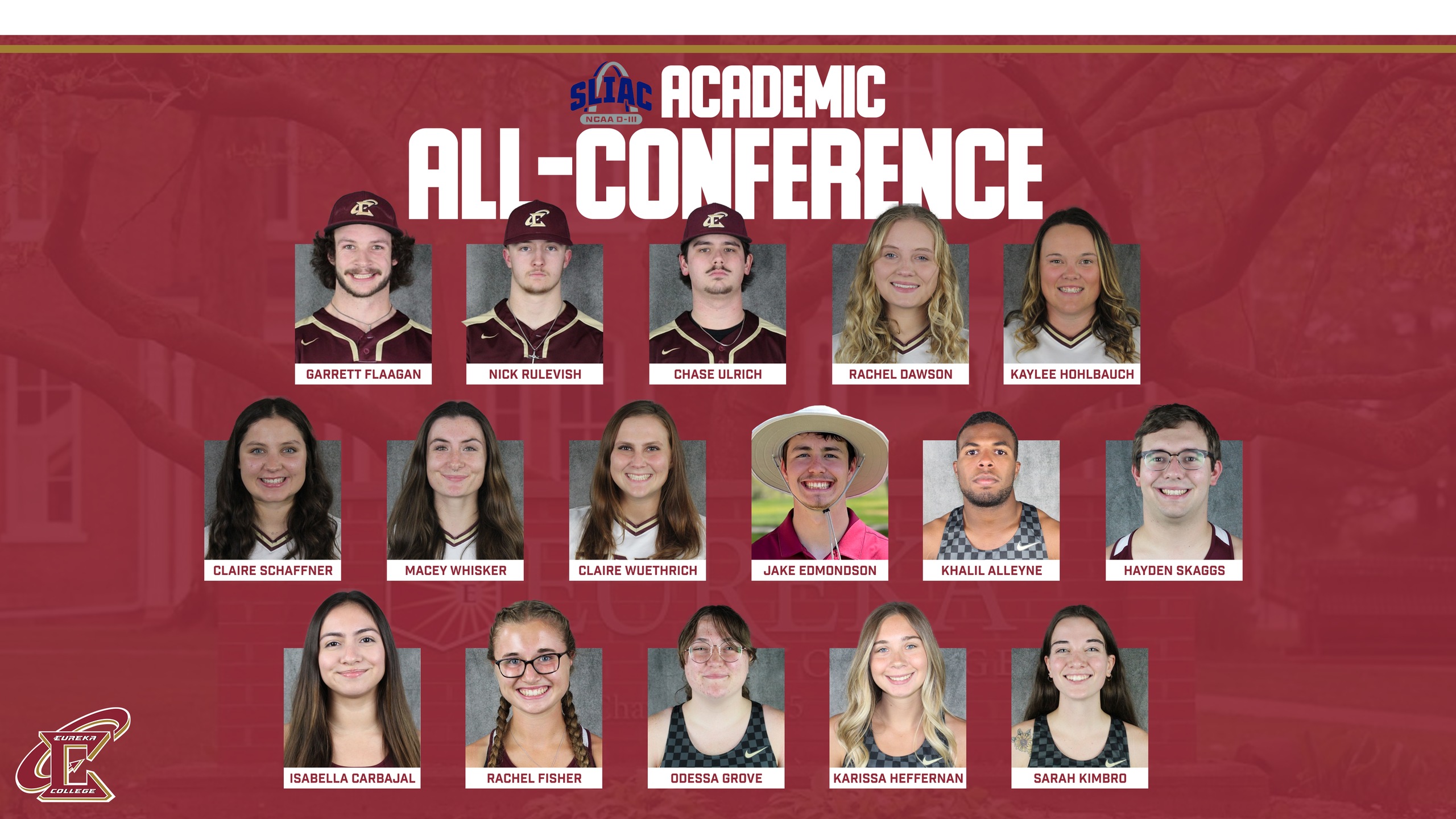 Sixteen Red Devils Receive Spring 2024 SLIAC All-Academic Honors