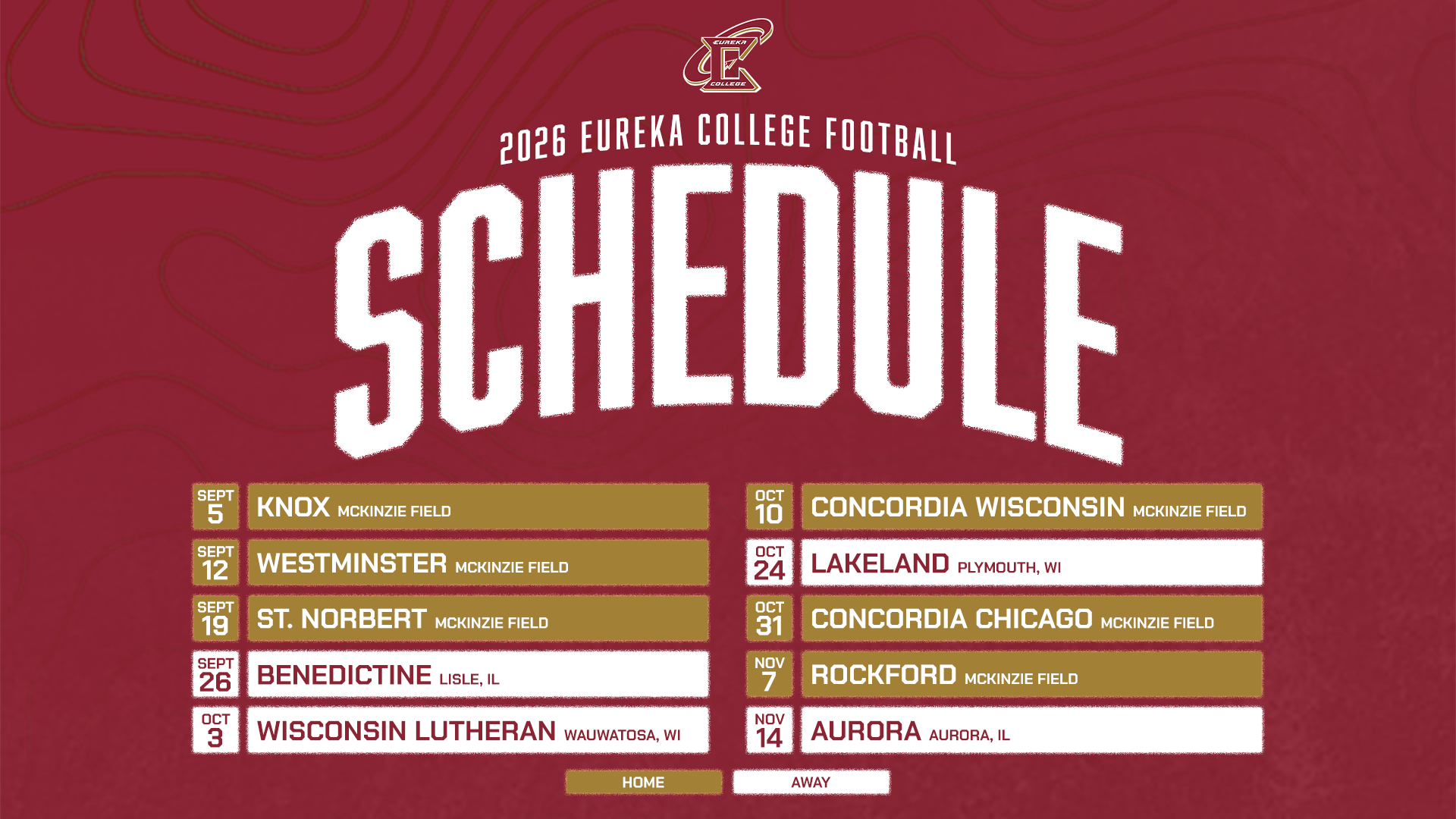 Football Announces 2026 Schedule