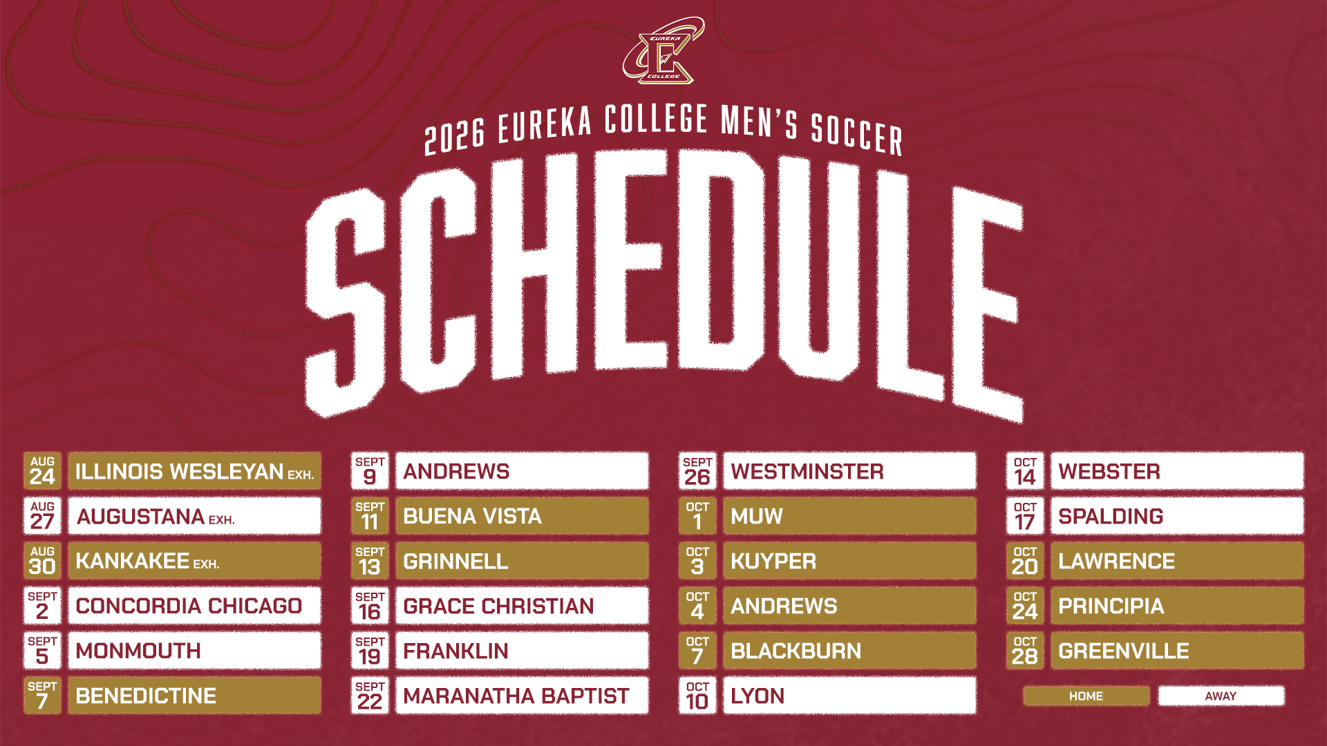 Eureka Men’s Soccer Announces 2026 Schedule