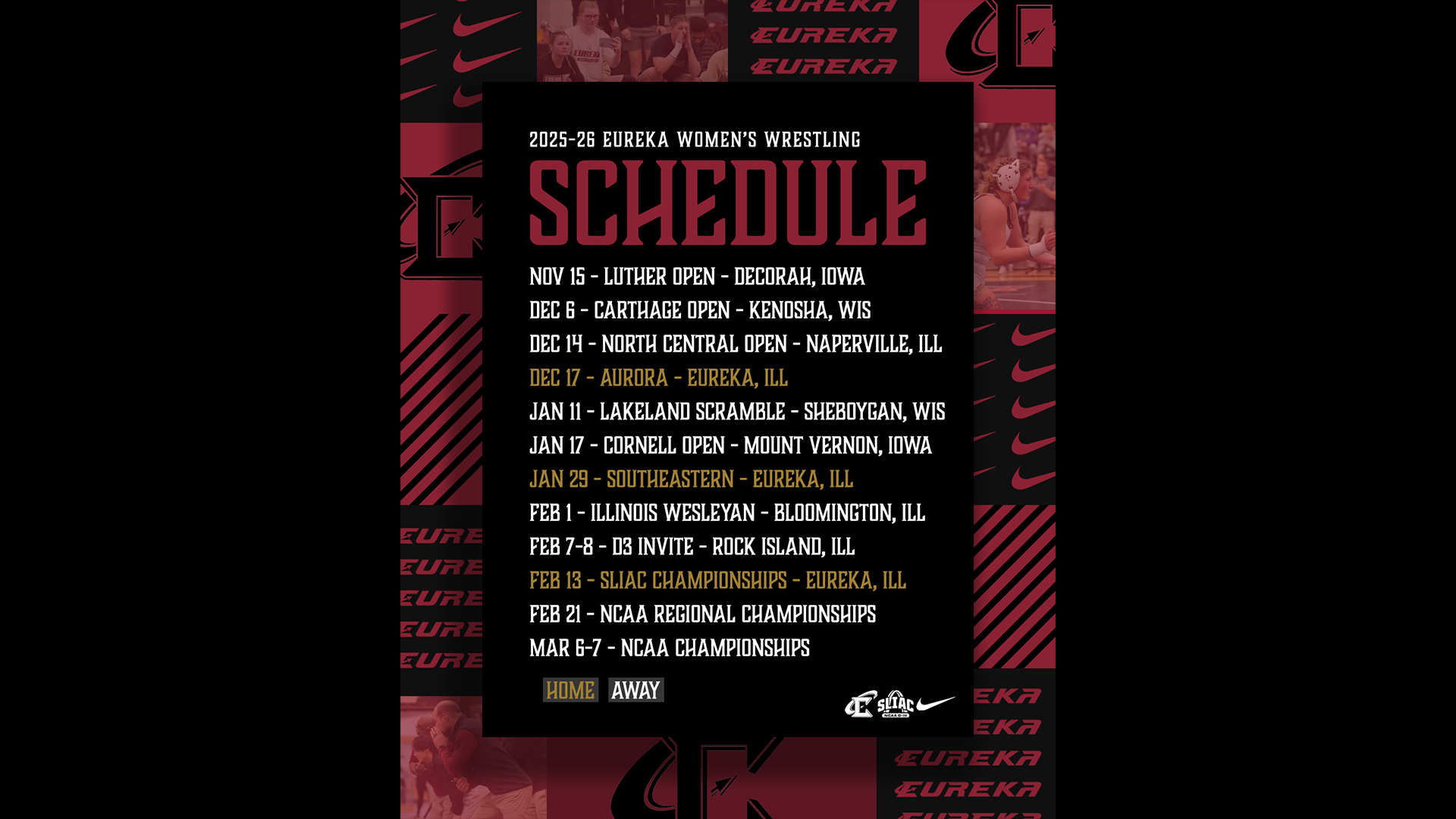 Women&rsquo;s Wrestling Releases 2025-26 Schedule